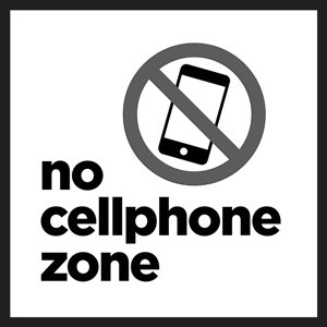 No cellphones permitted